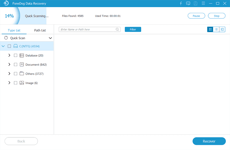 Escanear unidades y obtener una vista previa de los archivos