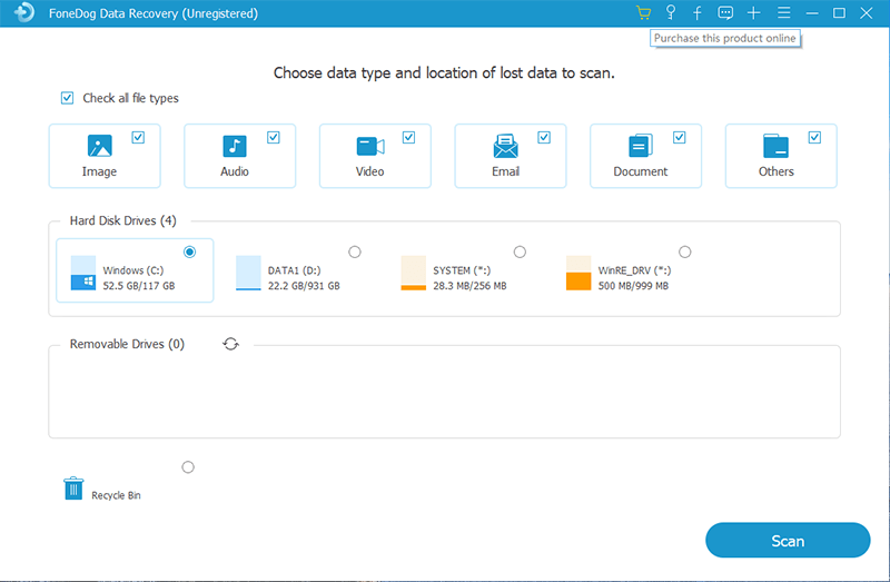 Compra FoneDog Data Recovery