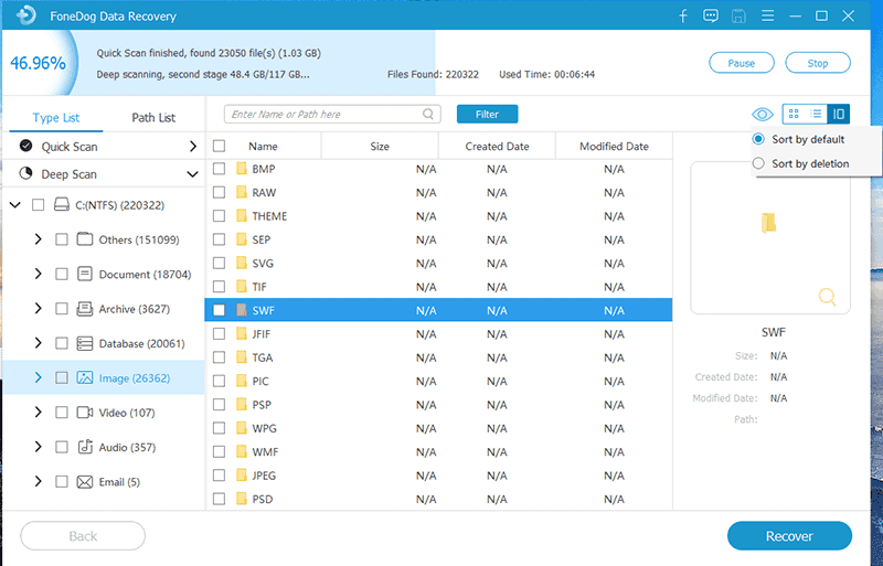 Recuperar archivos eliminados: software de recuperación de datos FoneDog