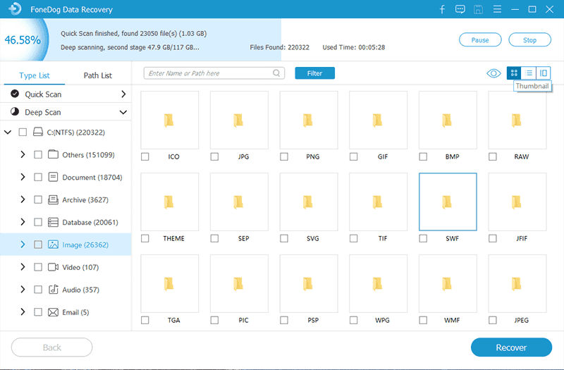 Recupere sus datos de la partición