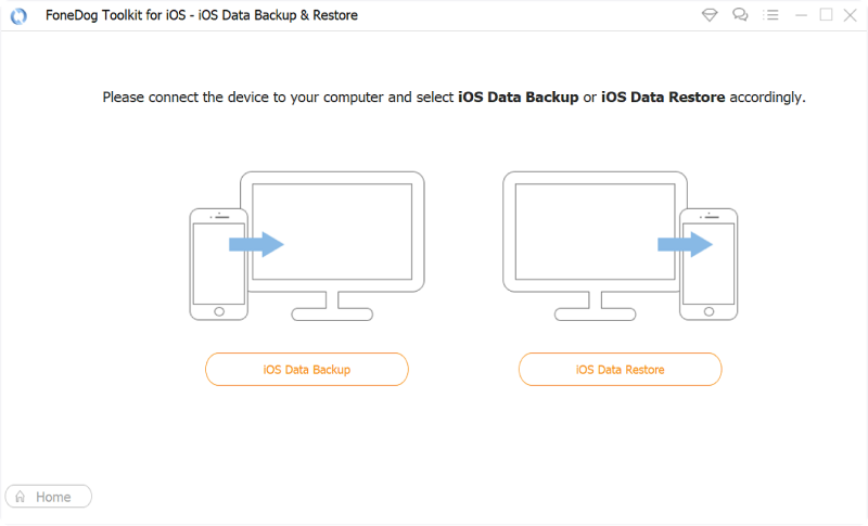 Uso del mismo programa de copia de seguridad y restauración de aplicaciones de FoneDog iOS