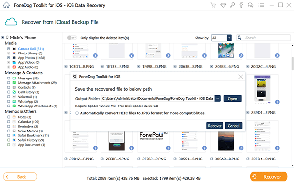 Mover fotos a la PC desde iCloud