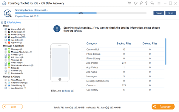 Restaurar contactos de iPhone solo desde iTunes