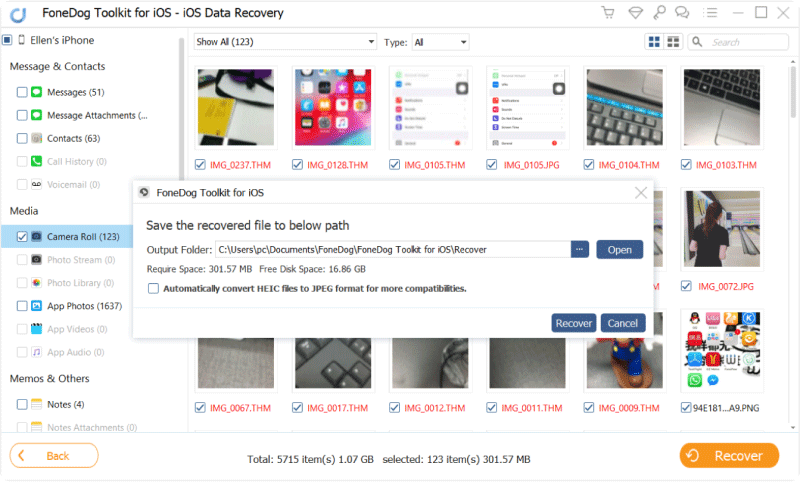 Escanear y recuperar fotos borradas de iPhone X