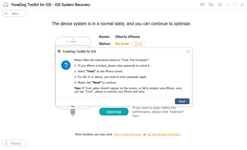 Solucione el problema del parpadeo de la pantalla del iPhone con FoneDog iOS System Recovery
