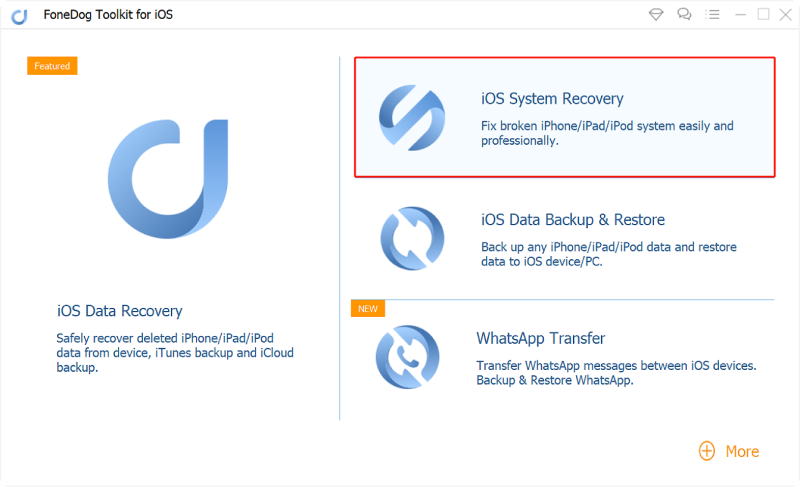 Seleccione iOS System Recovery