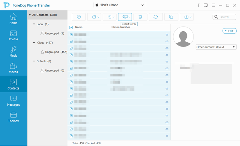Transferir mensajes de iPhone a iPhone sin iCloud- FoneDog Phone Transfer