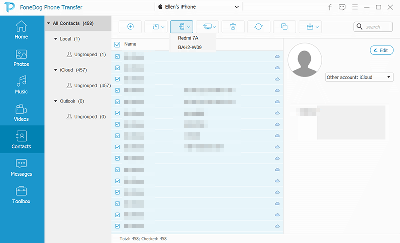 Cómo exportar contactos desde iPhone con transferencia telefónica