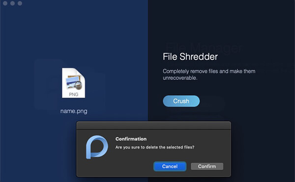Administrador de archivos Shred Delete Alert