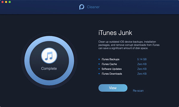 escaneo basura de itunes hecho