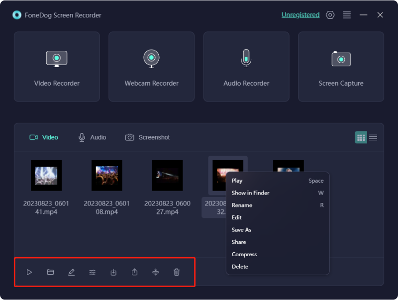 Grabación de programas de DirecTV Stream - FoneDog Screen Recorder: Tienda