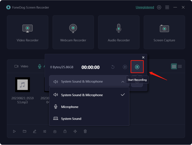 Grabar audio en Presentaciones de Google - FoneDog Screen Recorder: comenzar a grabar