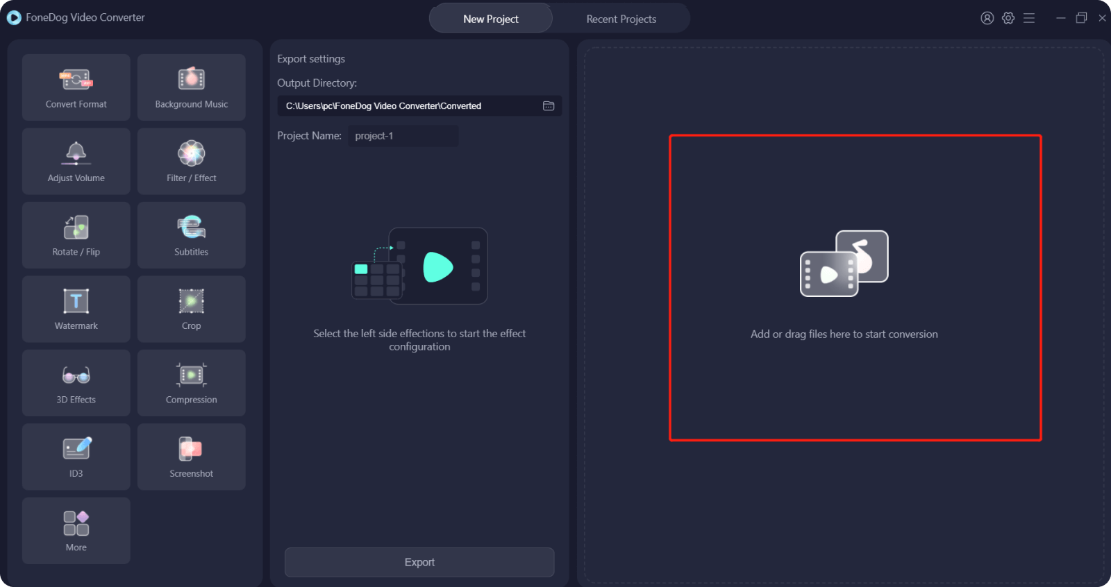 Agregar archivos para convertir DVD a digital