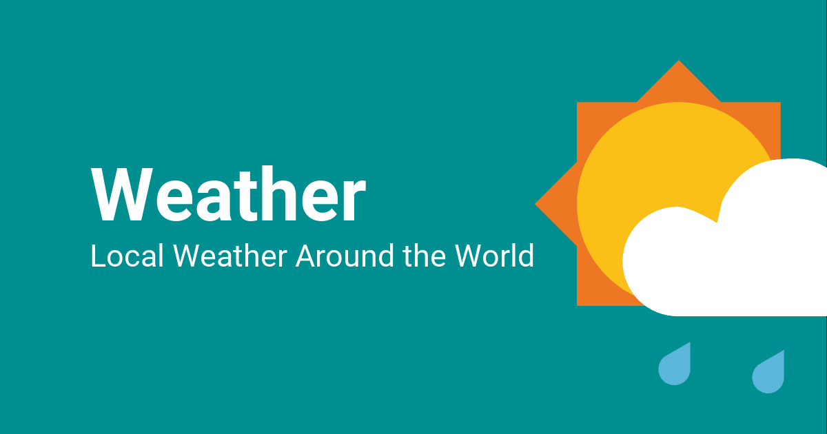 La mejor aplicación de tiempo libre para Android Weather App Logo