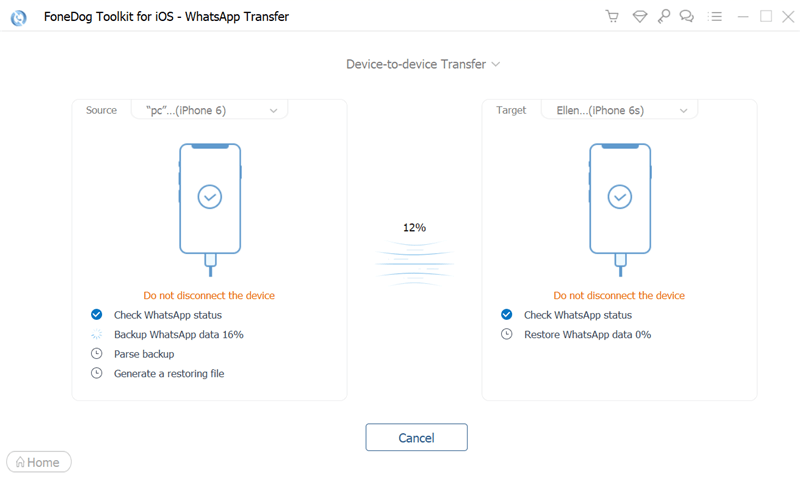 Haga clic en el botón Iniciar transferencia para continuar con la transferencia