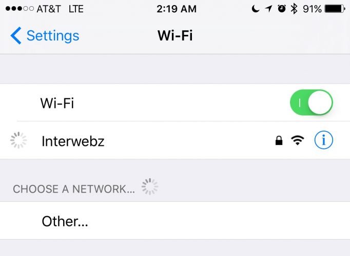 Verifique su conexión a Internet para resolver el problema: no se puede obtener correo en el iPhone