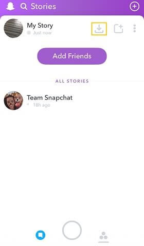 Snapchat guarda tu historia