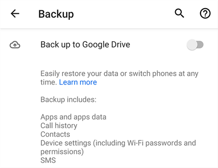 Haga una copia de seguridad de sus contactos en Android activando la copia de seguridad de Google
