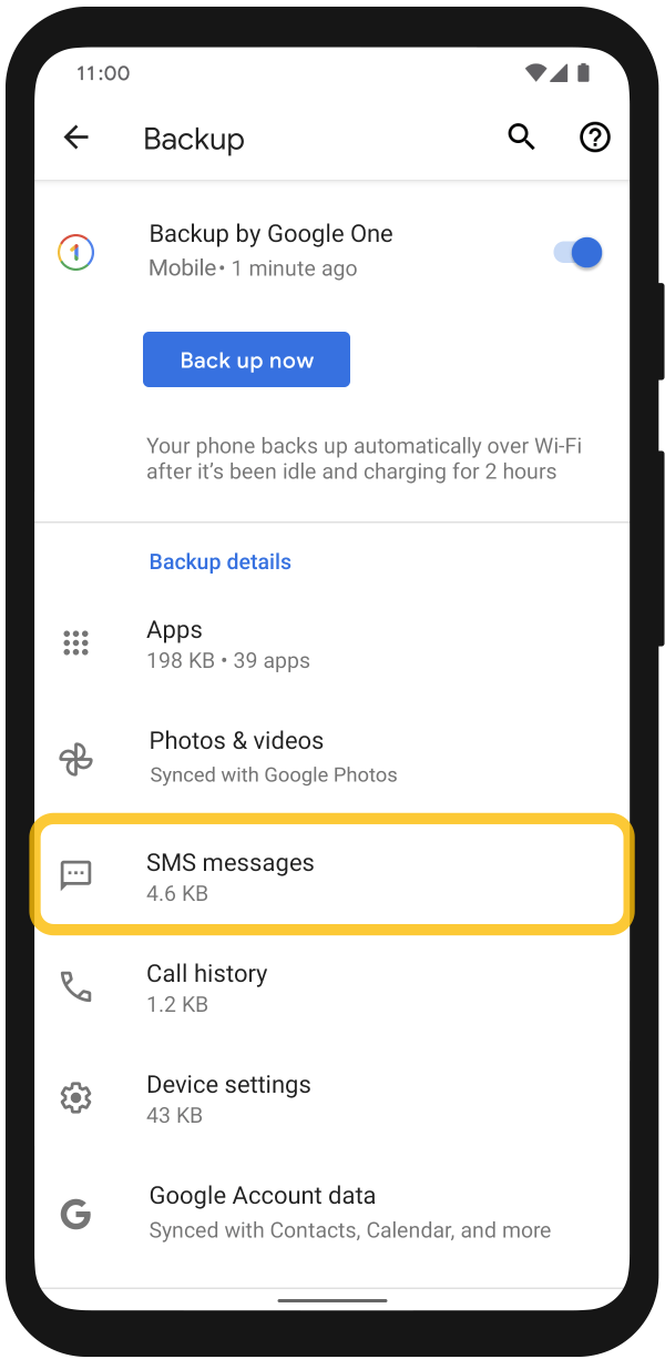 Recuperar mensajes eliminados de la copia de seguridad de Google