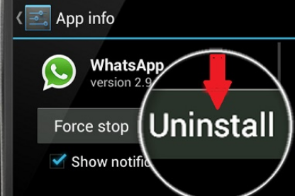 Desinstalar Whatsapp