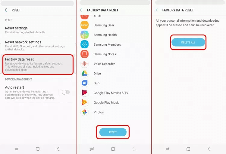 Restablece tu dispositivo Android Resuelve Verizon Message Plus sigue deteniéndose