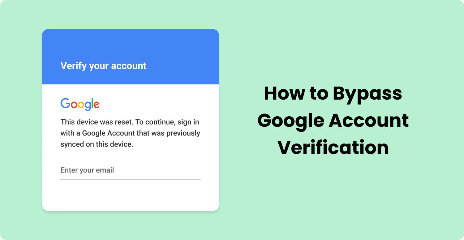 Omitir cuenta de verificación de cuenta de Google
