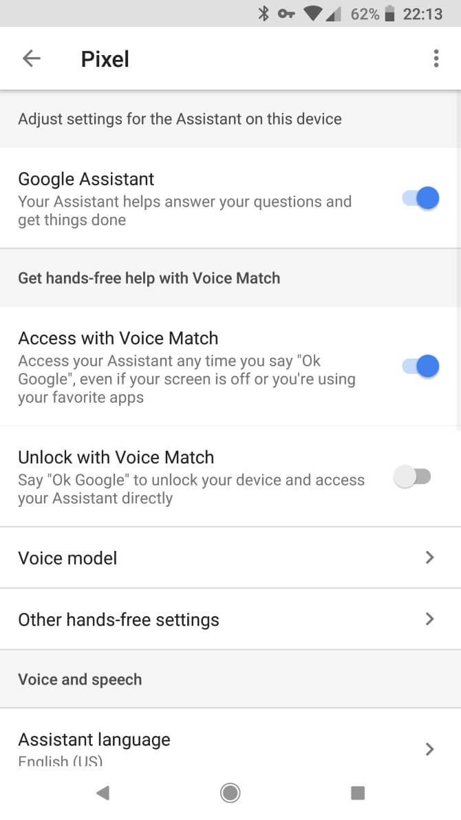 Corregir Ok Google Voice Model
