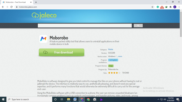 Instale Moborobo para transferir aplicaciones de Android a PC