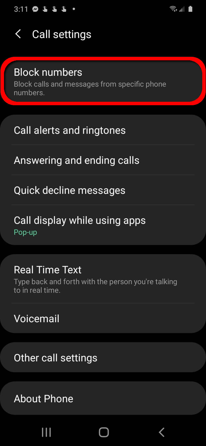 Bloquear mensajes o spam en Android
