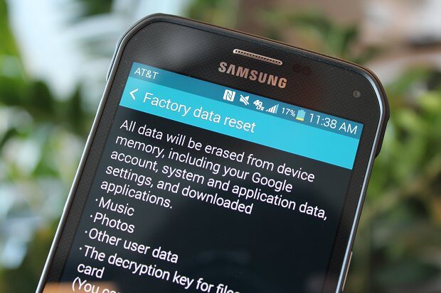 Omitir la pantalla de bloqueo de Android mediante el restablecimiento de fábrica