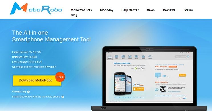 Mejor software de copia de seguridad de Android para Pc Moborobo