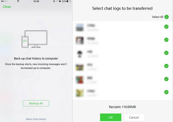 Mover el historial de WeChat a un nuevo teléfono WeChat Windows