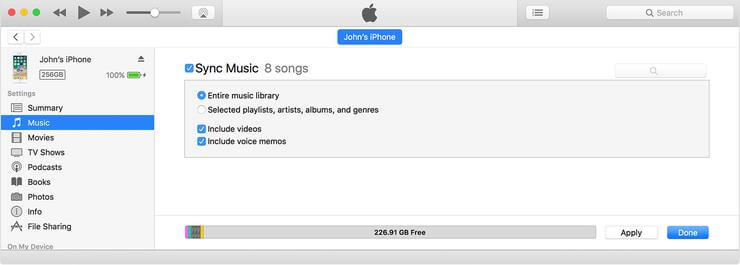 copia de seguridad de iTunes usando el cable