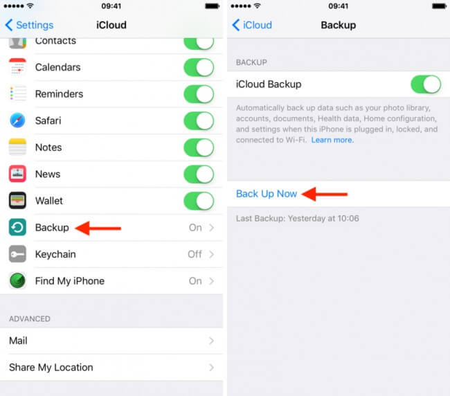 Configurar Icloud Backup