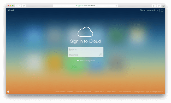 Inicia sesión en Icloud