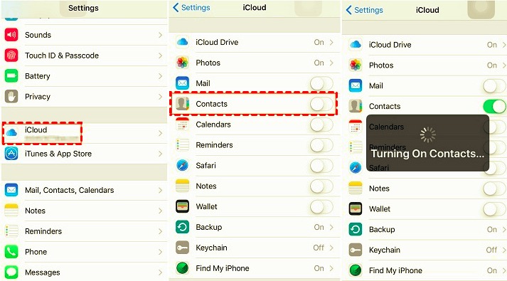 Sincronizar contactos de iPhone a Mac usando iCloud