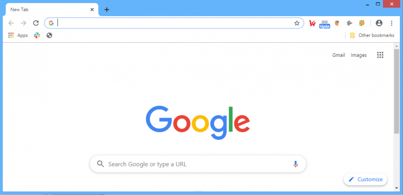 Abra el menú del navegador Google Chrome