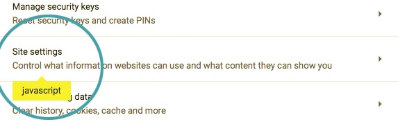 Habilite Javascript en Chrome para solucionarlo