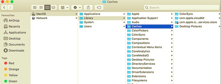 Limpiar caché para liberar espacio en Mac