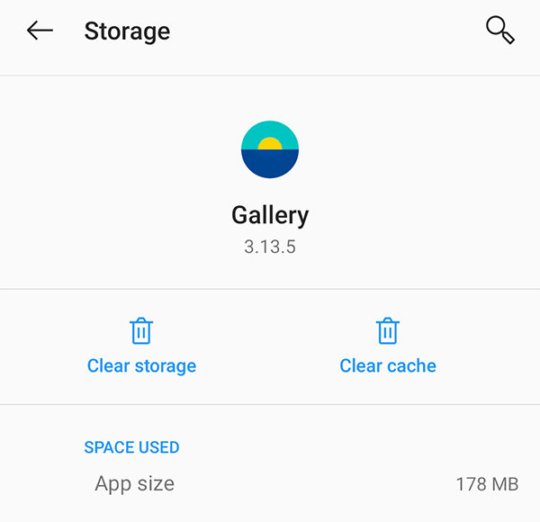 Limpia la caché de tu galería