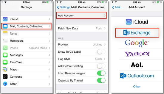 Cómo exportar contactos de iPhone por correo electrónico