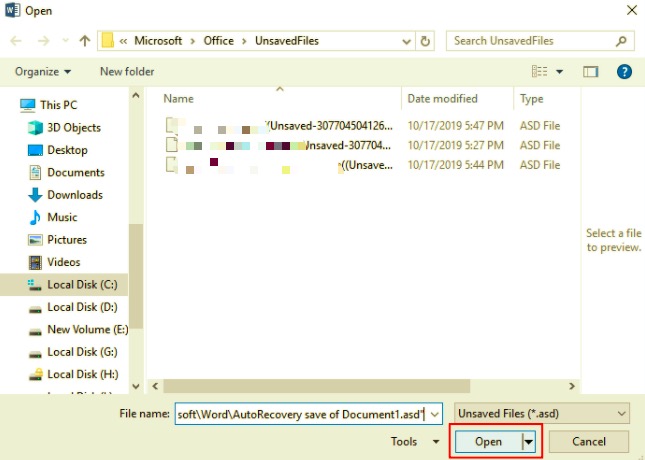 Cómo recuperar documentos de Word no guardados en Windows usando Autorrecuperación