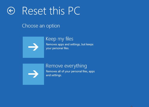 Cómo restablecer de fábrica Windows 10 sin contraseña con inicio avanzado