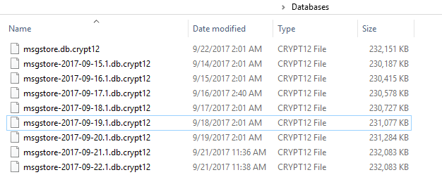 Encuentre un archivo y cámbiele el nombre a Recovery WhatsApp Free