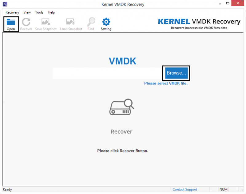 Recuperación de Kernel VMDK