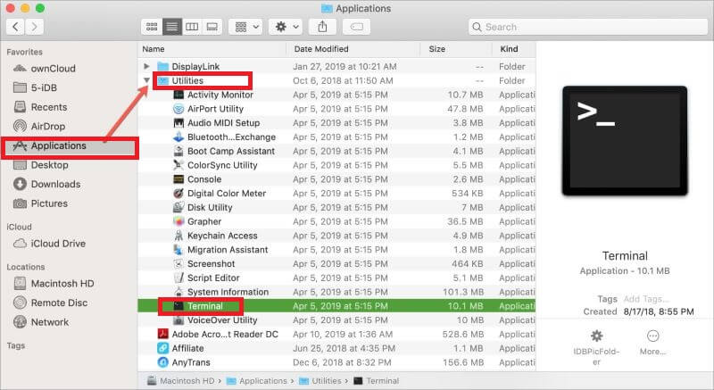 Recuperar archivos de Excel no guardados a través de Terminal en Mac