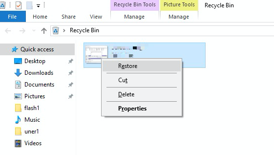Recuperar PDF de la papelera de reciclaje