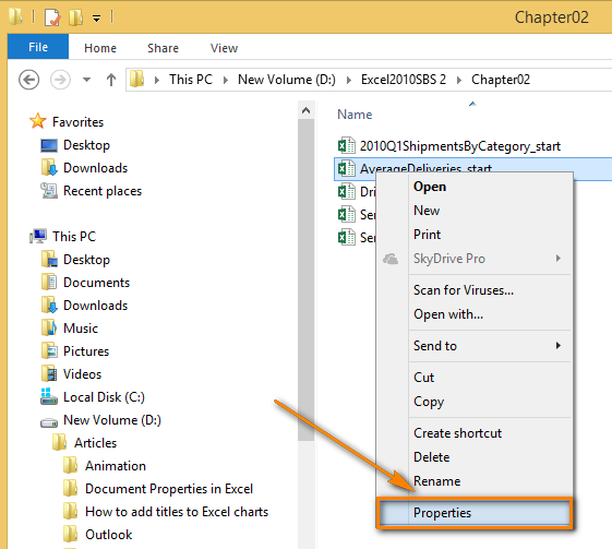 Recuperar la versión anterior del archivo Excel usando la pestaña Propiedades
