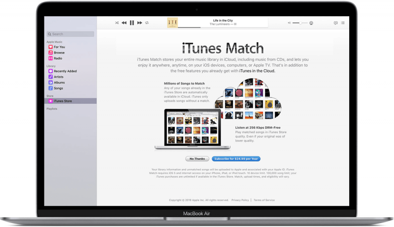 Apague iTunes Match para arreglar la música que no se transfiere al iPhone