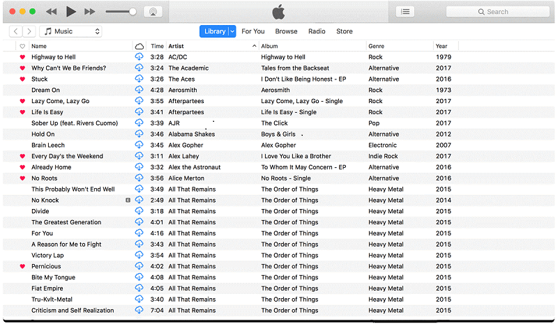 Apague la biblioteca de música de iTunes para transferir música a Fix Music Not Transfer to iPhone